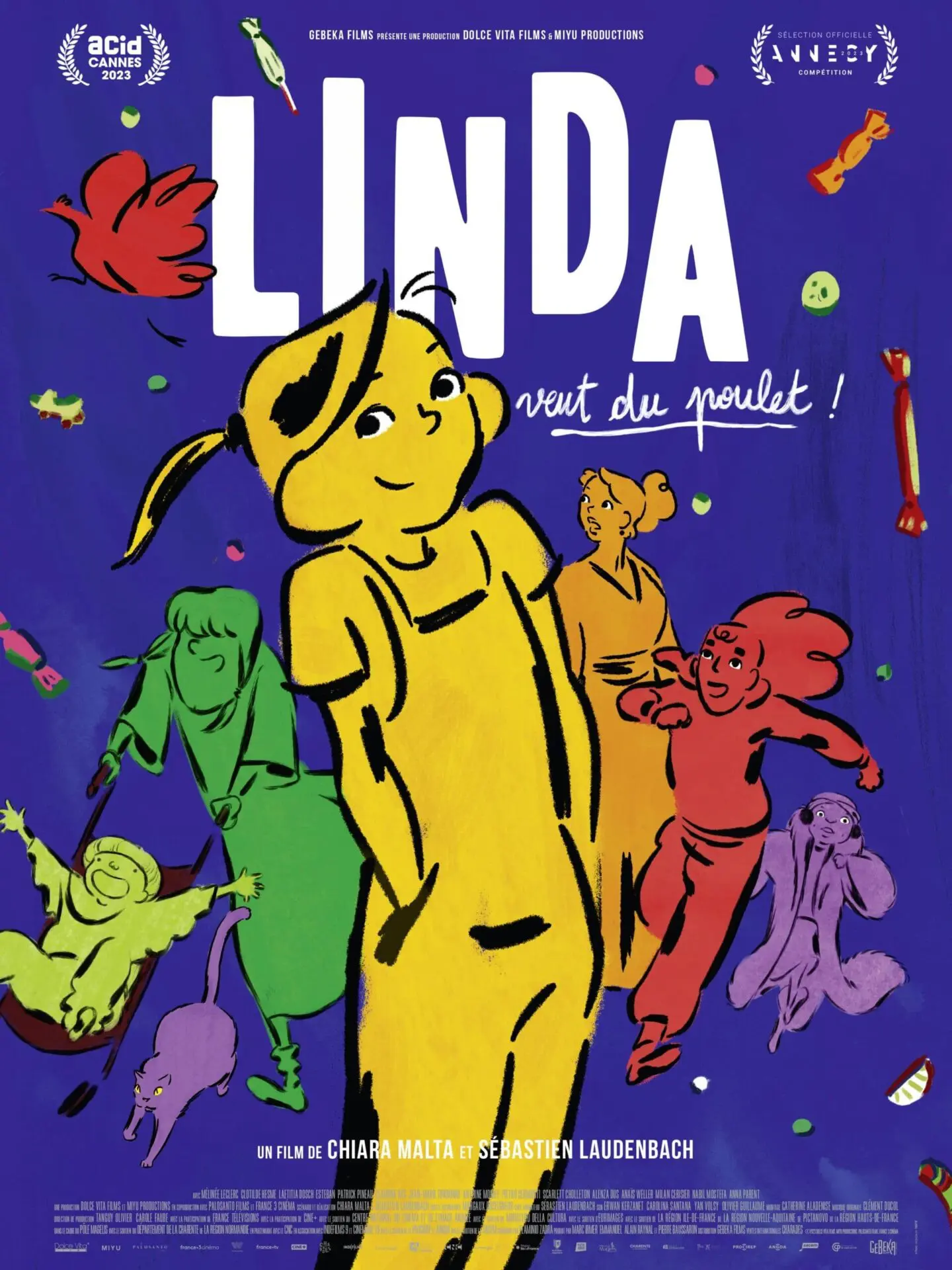Linda Veut du Poulet Poster